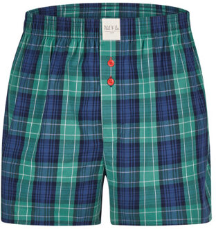 Wijde boxershorts heren geweven katoen multipack 6-pack d405 Veelkleurig - XXL