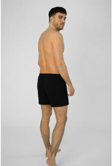 Wijde boxershorts heren jersey stretch effen 3-pack - maat 4XL Zwart