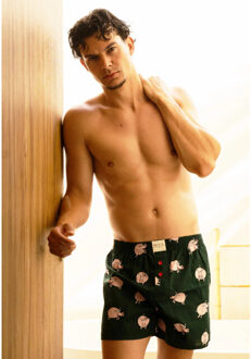 Wijde boxershorts heren met print 3-pack - maat L Veelkleurig