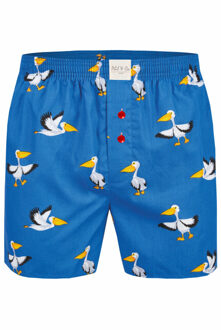 Wijde boxershorts heren met print 3-pack - maat L Veelkleurig