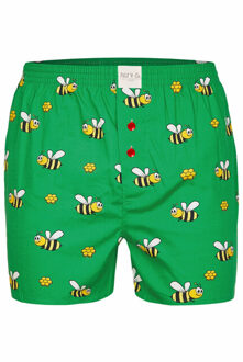 Wijde boxershorts heren met print 3-pack Veelkleurig