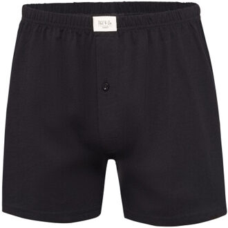 Wijde boxershorts jersey stretch effen 9-pack - maat 4XL Zwart