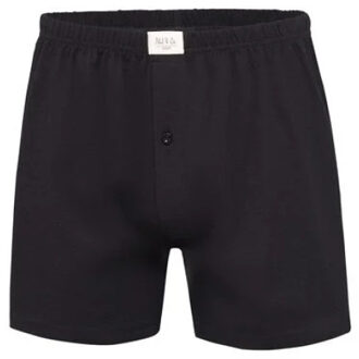 Wijde boxershorts jersey stretch effen blauw/zwart 6-pack Veelkleurig - 5XL