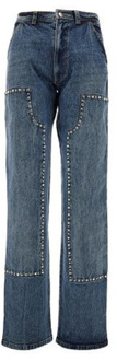 Wijde Jeans voor Vrouwen DES Phemmes , Blue , Dames - W38