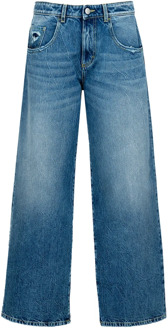 Wijde pijp Lage taille jeans Icon Denim , Blue , Dames - W25,W24,W29,W26,W27