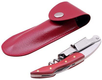 Wijn Blikopener Bier Lederen Cap Keuken Tools Gadgets Zak Verpakking Keuken Gadgets Case Keuken Armatuur Abrelatas Rood