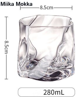 Wijn Glas Koffie Mok Transparant Kristal Amber Regenboog Glas Cup Voor Huishoudelijke Whiskey Wijn Vodka Bar Club Bierglas A transparant