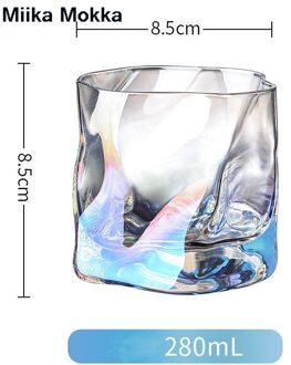 Wijn Glas Koffie Mok Transparant Kristal Amber Regenboog Glas Cup Voor Huishoudelijke Whiskey Wijn Vodka Bar Club Bierglas E regenboog
