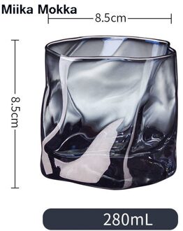 Wijn Glas Koffie Mok Transparant Kristal Amber Regenboog Glas Cup Voor Huishoudelijke Whiskey Wijn Vodka Bar Club Bierglas F grijs