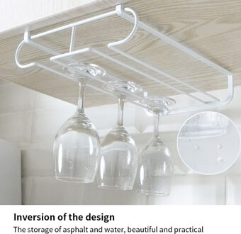 Wijn Glas Rack Opknoping Wijn Bekerhouder Bar Goblet Glaswerk Opslag Rekken Plank Hanger Keuken Storage Rack