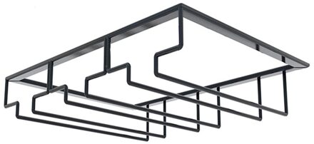 Wijn Glazen Houder Barman Glaswerk Opknoping Rack Onder Kast Glaswerk Organizer Glasdrinkbeker Iron Rack Houden Netjes Tool