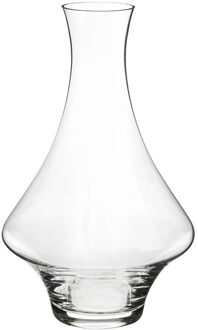 Wijn karaf - 1,65 liter - D26 x H26 cm - glas - taps toelopende hals - decanteer kan - schenkkan