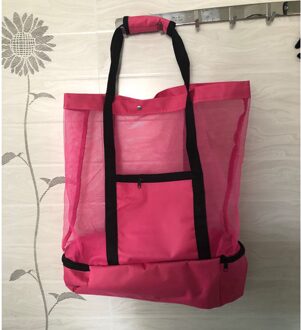 Wijn Koeltas Voor Gebotteld Dranken Duurzaam, Lichtgewicht, Draagtas, Schoudertas, kruis Tas Voor Wandelen, Strand, Picknick rood