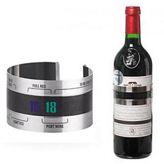 Wijn Kraag Thermometer Slimme Wijnfles Snap Thermometer Sensor Lcd Display Champagne Bier Rode Wijn Keuken Bar Drank Tool