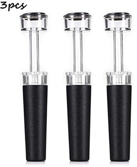 Wijn Stoppers Vacuum Wine Saver Pomp Siliconen Fles Stoppers Uitbreiden Handleiding Drank Stopper Wijn Onderhouder 3 stk