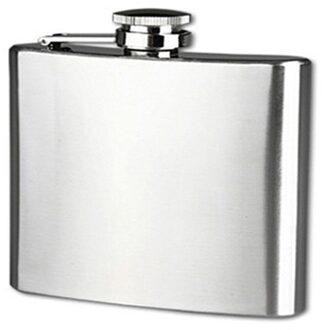 Wijn Whisky Pot Fles 5 Oz Rvs Pocket Heupfles Alcohol Whiskey Liquor Schroefdop B Tainless staal 5OZ
