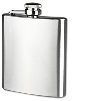 Wijn Whisky Pot Fles 5 Oz Rvs Pocket Heupfles Alcohol Whiskey Liquor Schroefdop B Tainless staal 7OZ