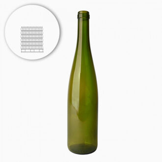 Wijnfles fluit (schlegel) 75 cl, olijf, 440 g - pallet 1398 st.