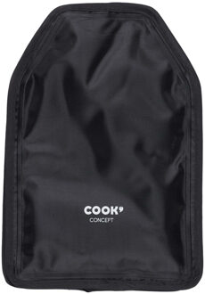 Wijnfles koelelement hoes - zwart - 23 cm - Flessenkoeler