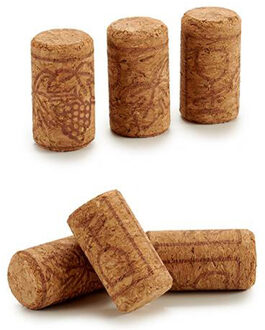 Wijnfles kurken - 9x st - 3.8 x 2 cm - kurk - flessen stopper