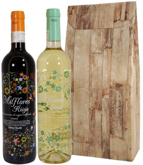 Wijngeschenk Milflores rode en witte wijn
