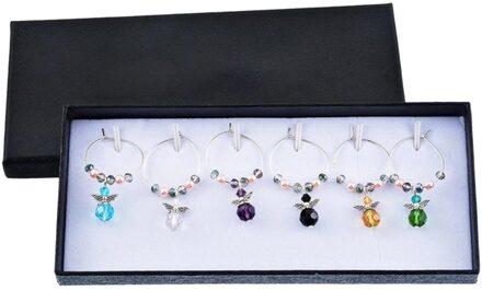 Wijnglas Charmes Set Van 6 Drink Markers Voor Cocktails, Martini, Champagne Fluiten En Meer