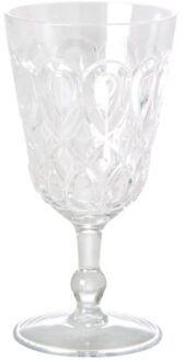 Wijnglas met Reliëf - Transparant