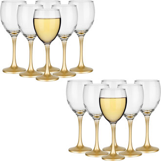 Wijnglazen - 12x - Gold collection - 300 ml - glas