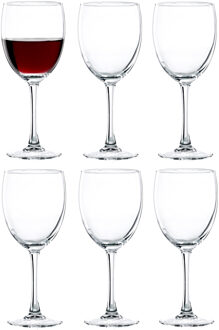 wijnglazen Chardonnay - 6x stuks - voor rode en witte wijn - 420 ml