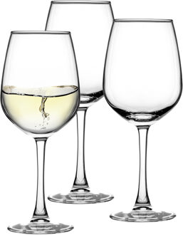 Wijnglazen Elixir - 6x stuks - witte wijnglazen - 240 ml