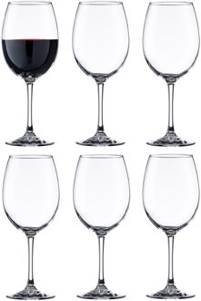 wijnglazen Pinot - 6x stuks - rode en witte wijn - 470 ml