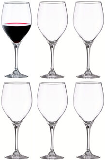 wijnglazen Sauvignon - 12x stuks - voor rode en witte wijn - 580 ml