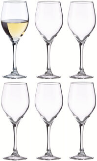 wijnglazen Sauvignon - 6x stuks - voor rode en witte wijn - 350 ml