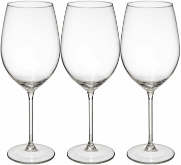 Wijnglazen set Lina - doosje 12x stuks - chique transparant glas - 54 CL