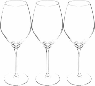 Wijnglazen set Silvia - doosje 12x stuks - chique transparant glas - 34 CL