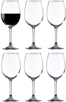 wijnglazen Syrah - 6x stuks - rode en witte wijn - 470 ml
