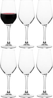 wijnglazen Verdot - 6x stuks - voor rode en witte wijn - 320 ml