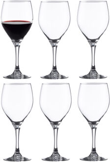 wijnglazen Vintage - 6x stuks - rode en witte wijn - 420 ml