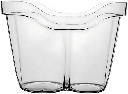 Wijnkoeler Lyon - transparant - PC kunststof - 23x32x23 cm - IJsemmer - wijnfles koeler - du