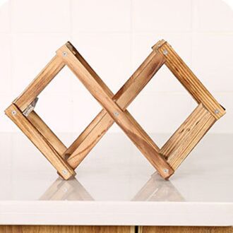 Wijnrek, Houten Wijn Magazijnstellingen Aanrecht, folding Wijnfles Standhouder Display Plank Voor Home Kitchen Bar Kasten 3 Bottles