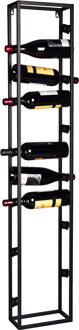 Wijnrek - Livion Anim - 12 Flessen - Mat Zwart