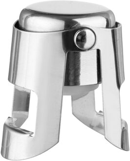 Wijnstopper - champagnestop - flessenstop - RVS - wijnafsluiter - voor champagne flessen - Wijnafsluiters Zilverkleurig