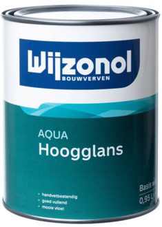 Wijzonol AQUA Hoogglans 1 liter - Wit