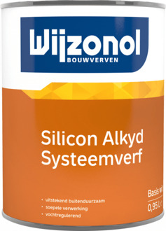 Wijzonol LBH Silicon Alkyd Systeemverf, Wit -1 liter