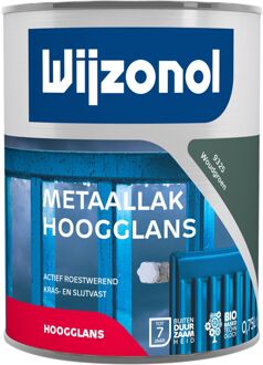 Wijzonol Metaallak Hoogglans 9325 Woudgroen 750ml