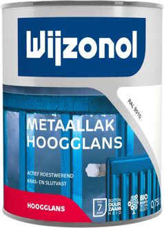 Wijzonol Metaallak Hoogglans Ral9010 750ml
