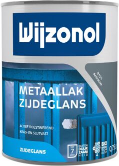 Wijzonol Metaallak Zijdeglans 9121 Antraciet 750ml
