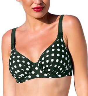 Wiki Cannes Full Cup Bikini Top * Actie * Versch.kleure/Patroon,Groen,Wit - C 75