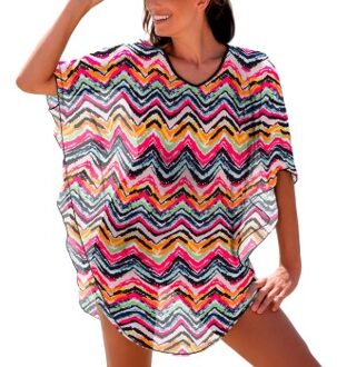 Wiki Jamaica Beach Poncho Versch.kleure/Patroon - S/M,L/XL