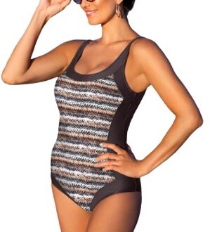 Wiki Puerto Rico Isabella Swimsuit Versch.kleure/Patroon,Bruin - 36,38,40,46,48
